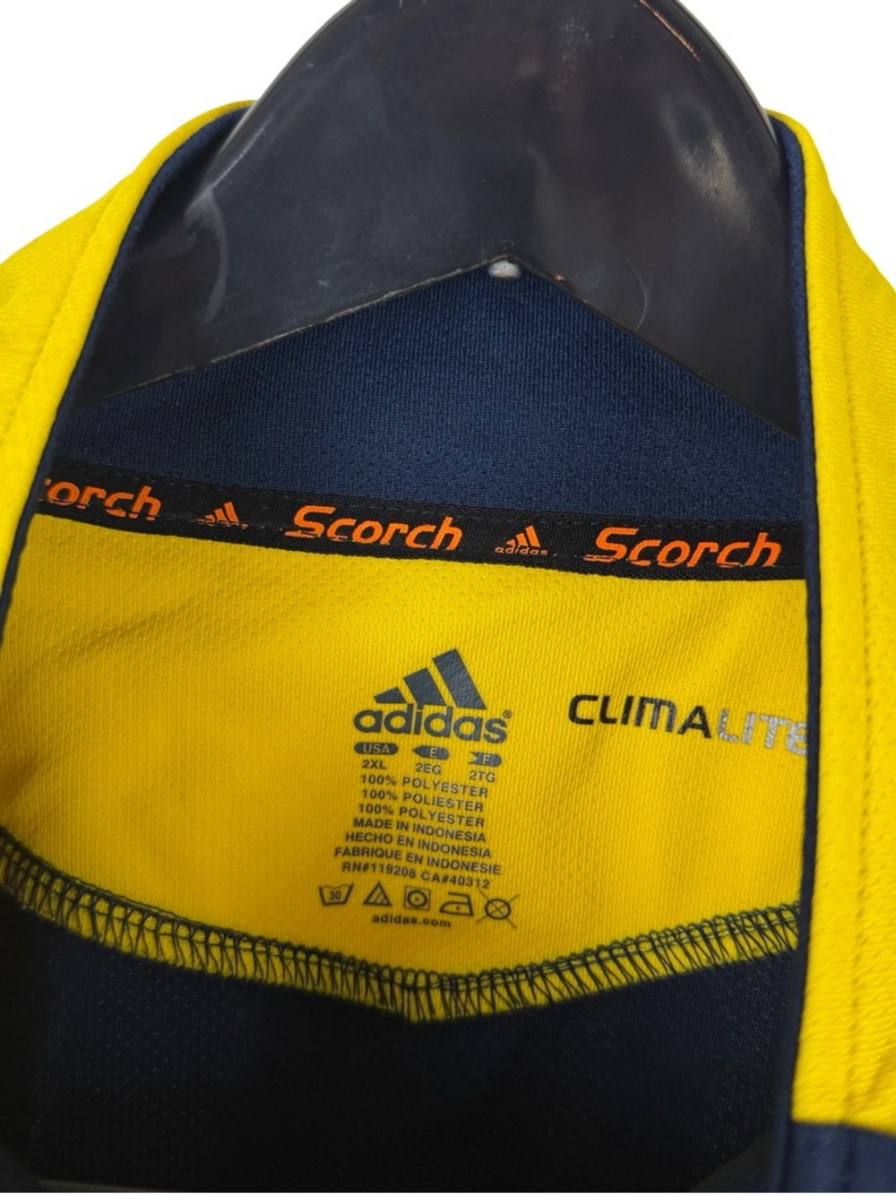 Mens Adidas Scorch Michigan Wolverines College Pullover Sweatshirt Size 2XL - Picture 8 of 9